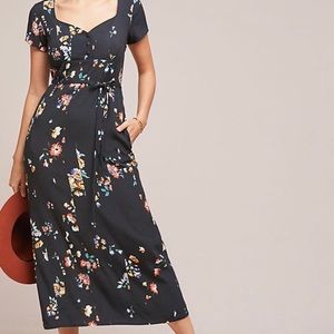 Floral Maxi Dress with Sweetheart Neckline NWT
